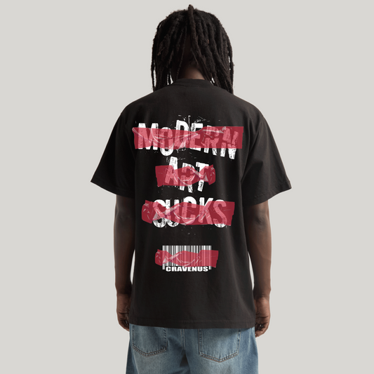 Cravenus "Modern Art Sucks" Max Heavyweight Garment-Dyed Tee - Cap On