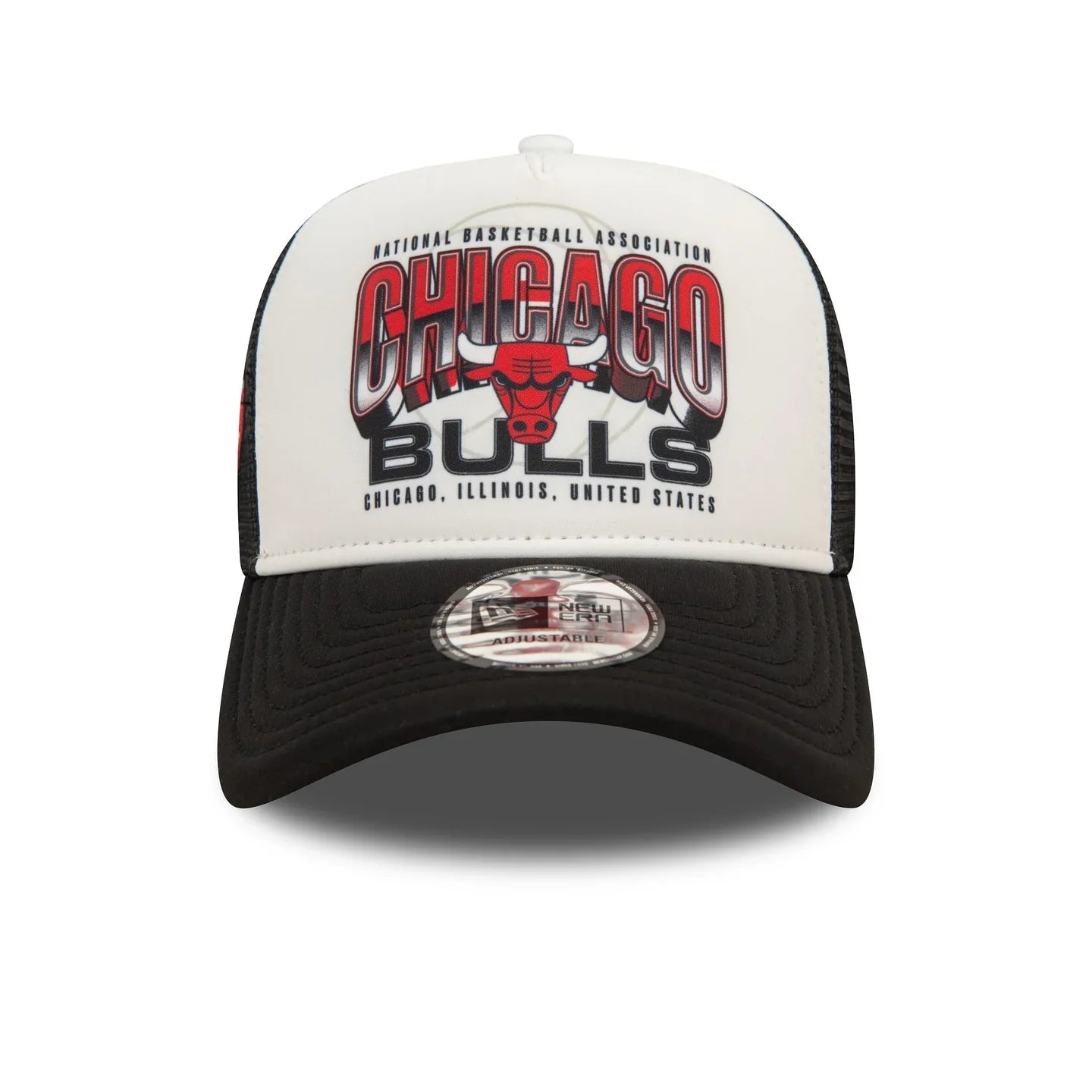 New Era Chicago Bulls NBA Team Colour Red 9FORTY A-Frame Trucker - Cap On