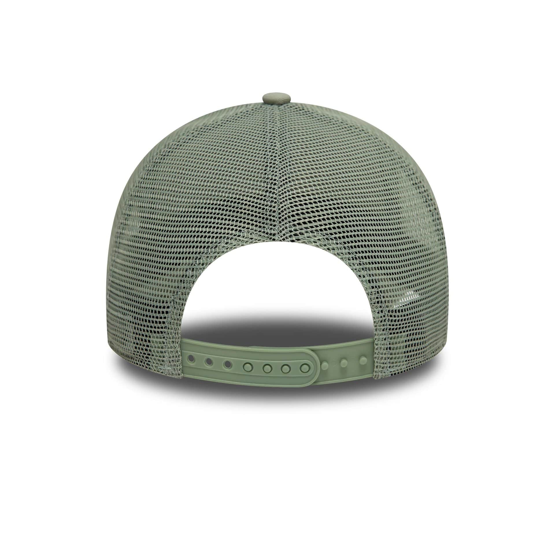 New Era LA Dodgers League Essential Pastel Green 9FORTY A-Frame Trucker Adjustable Cap - Cap On
