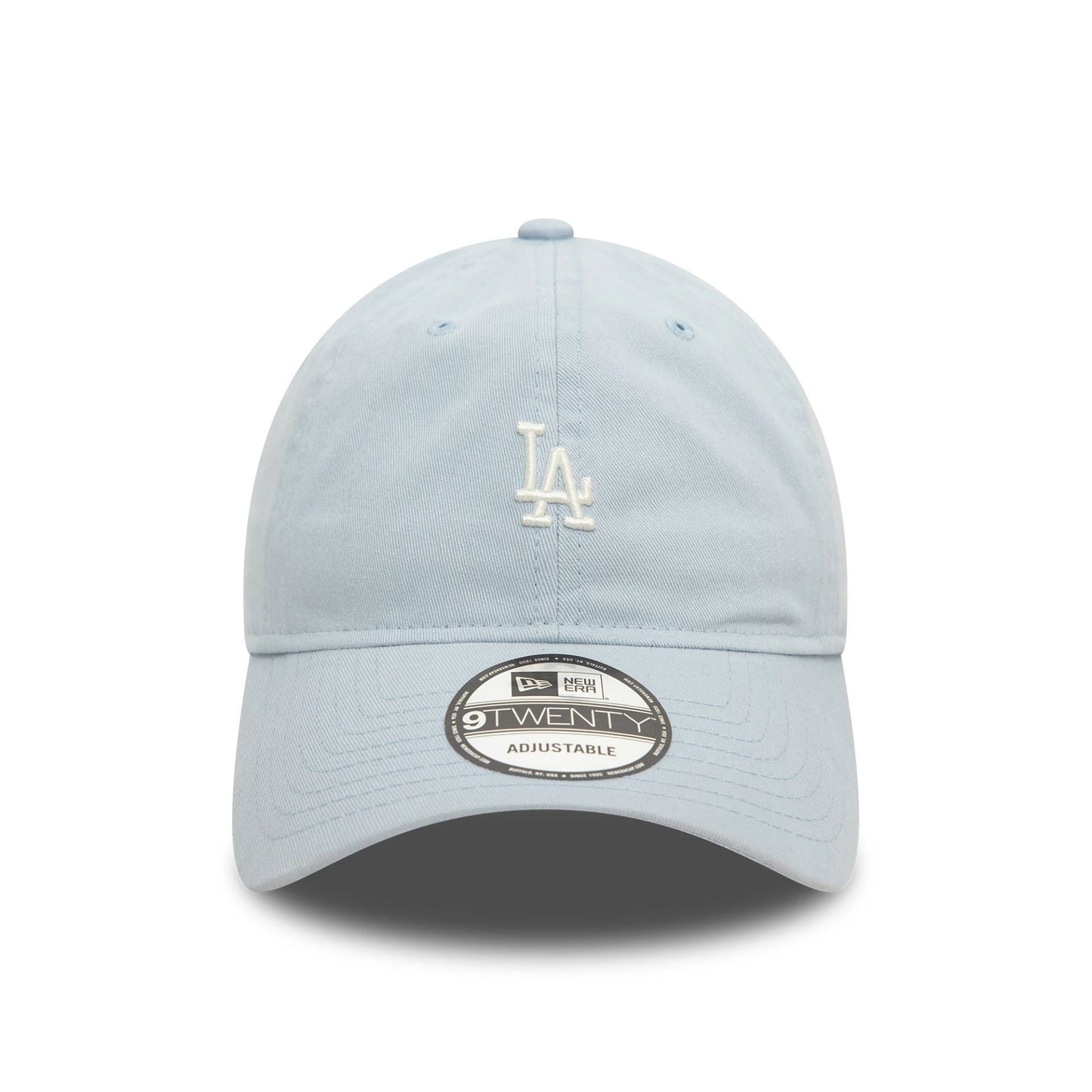 New Era LA Dodgers Mini Washed Pastel Blue 9TWENTY Adjustable Cap - Cap On
