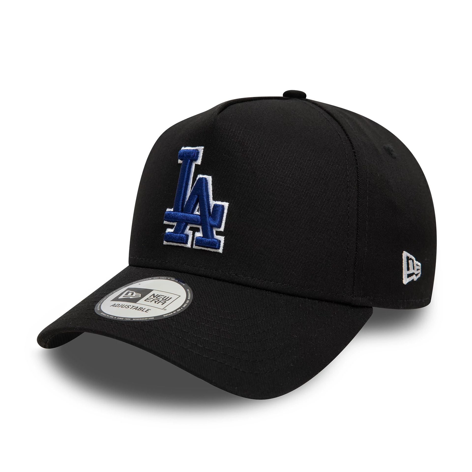 New Era LA Dodgers World Series Black 9FORTY A-Frame Adjustable Cap - Cap On