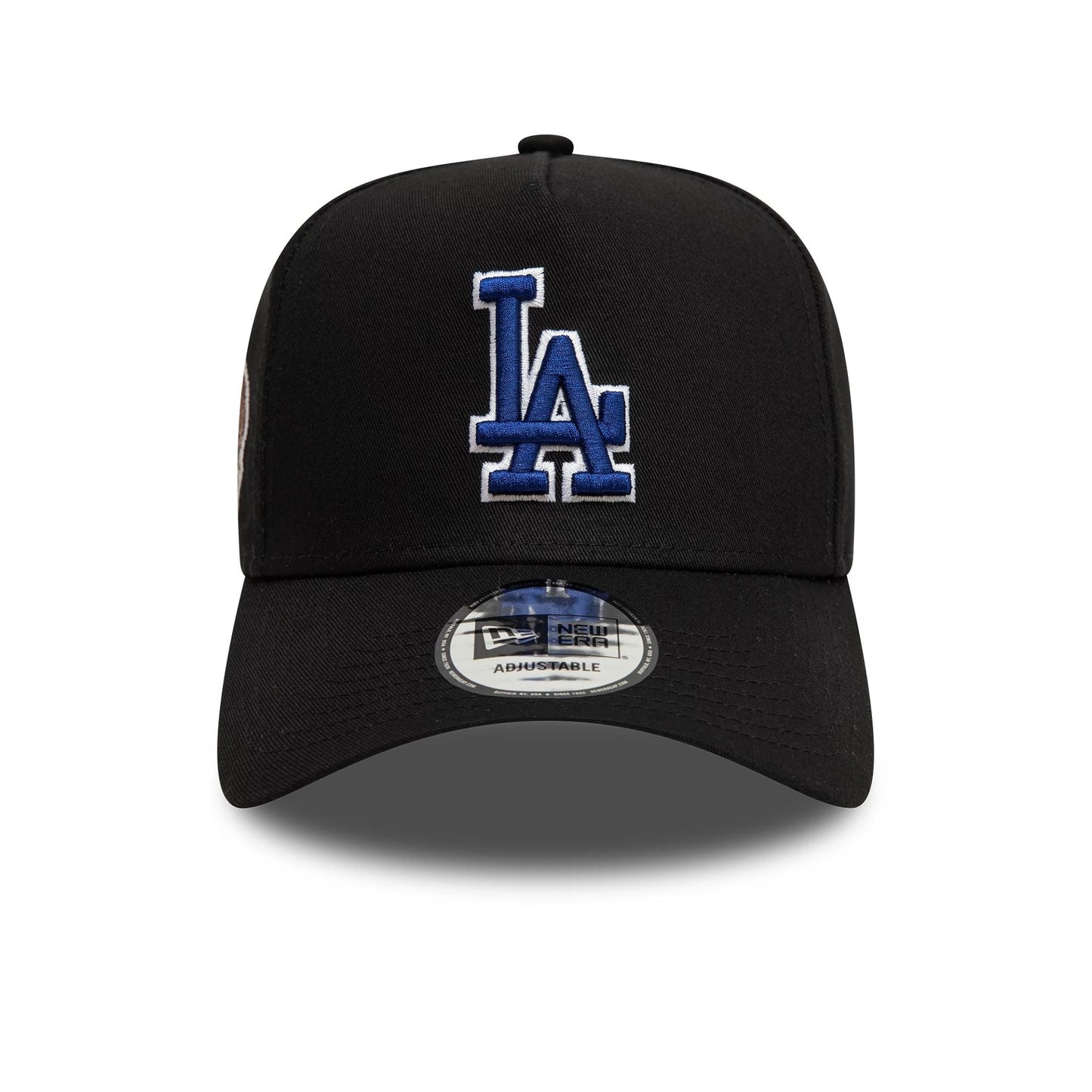 New Era LA Dodgers World Series Black 9FORTY A-Frame Adjustable Cap - Cap On