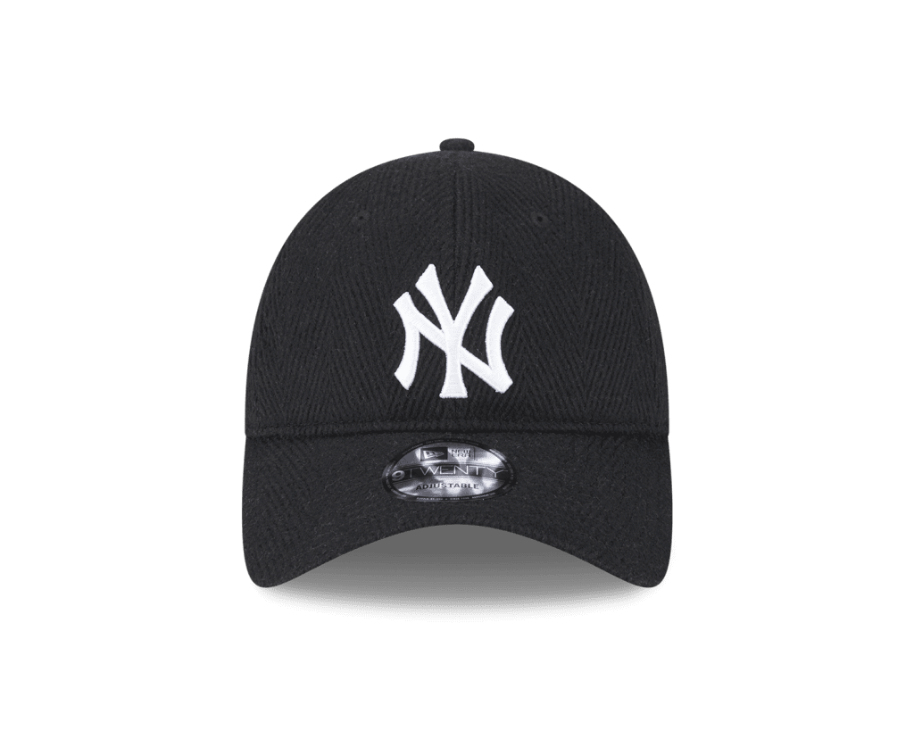 New Era New York Yankees Herringbone 9TWENTY Black - Cap On