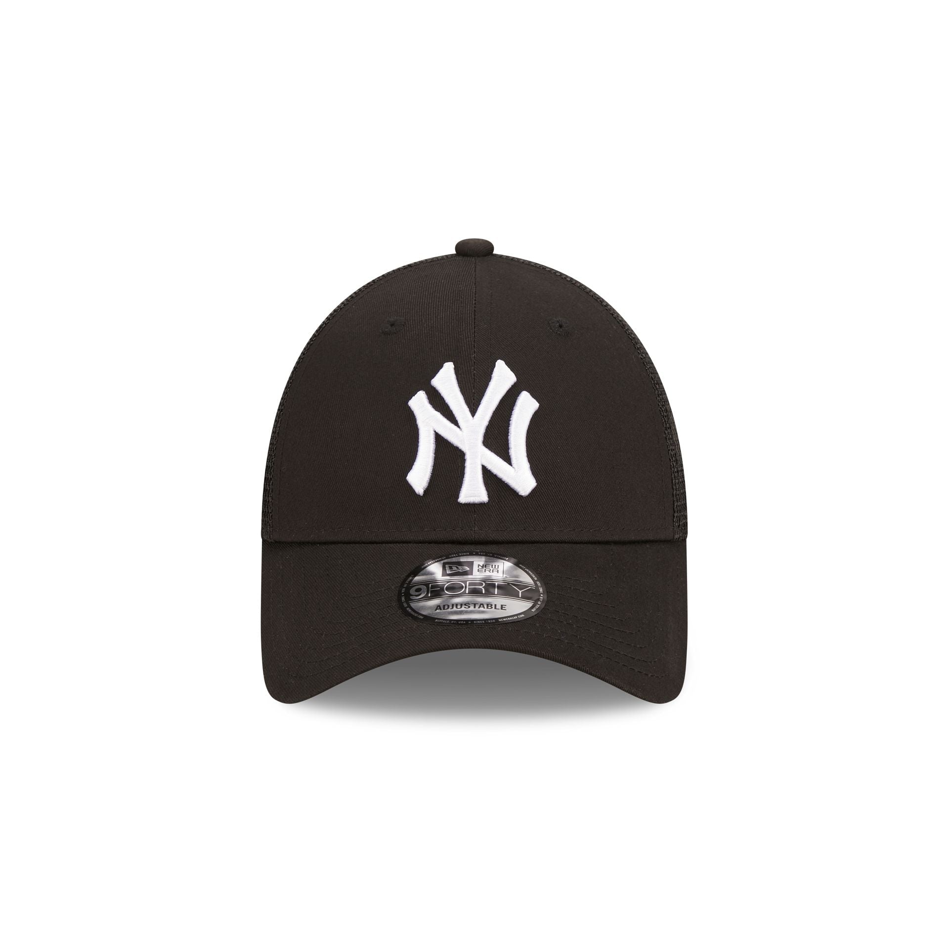 New Era New York Yankees Home Field Black 9FORTY A-Frame Trucker Cap - Cap On