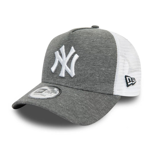 New Era New York Yankees Jersey Grey A-Frame Trucker Cap - Cap On