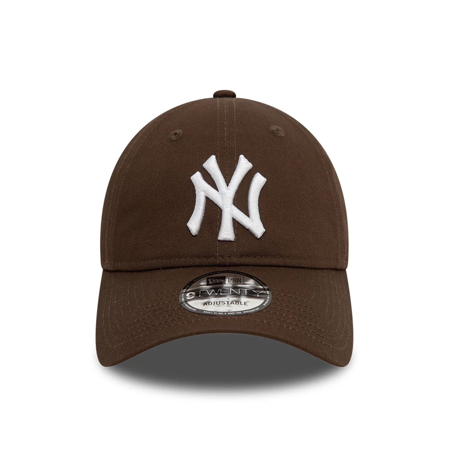 New Era New York Yankees League Essential Dark Brown 9TWENTY Adjustable Cap - Cap On