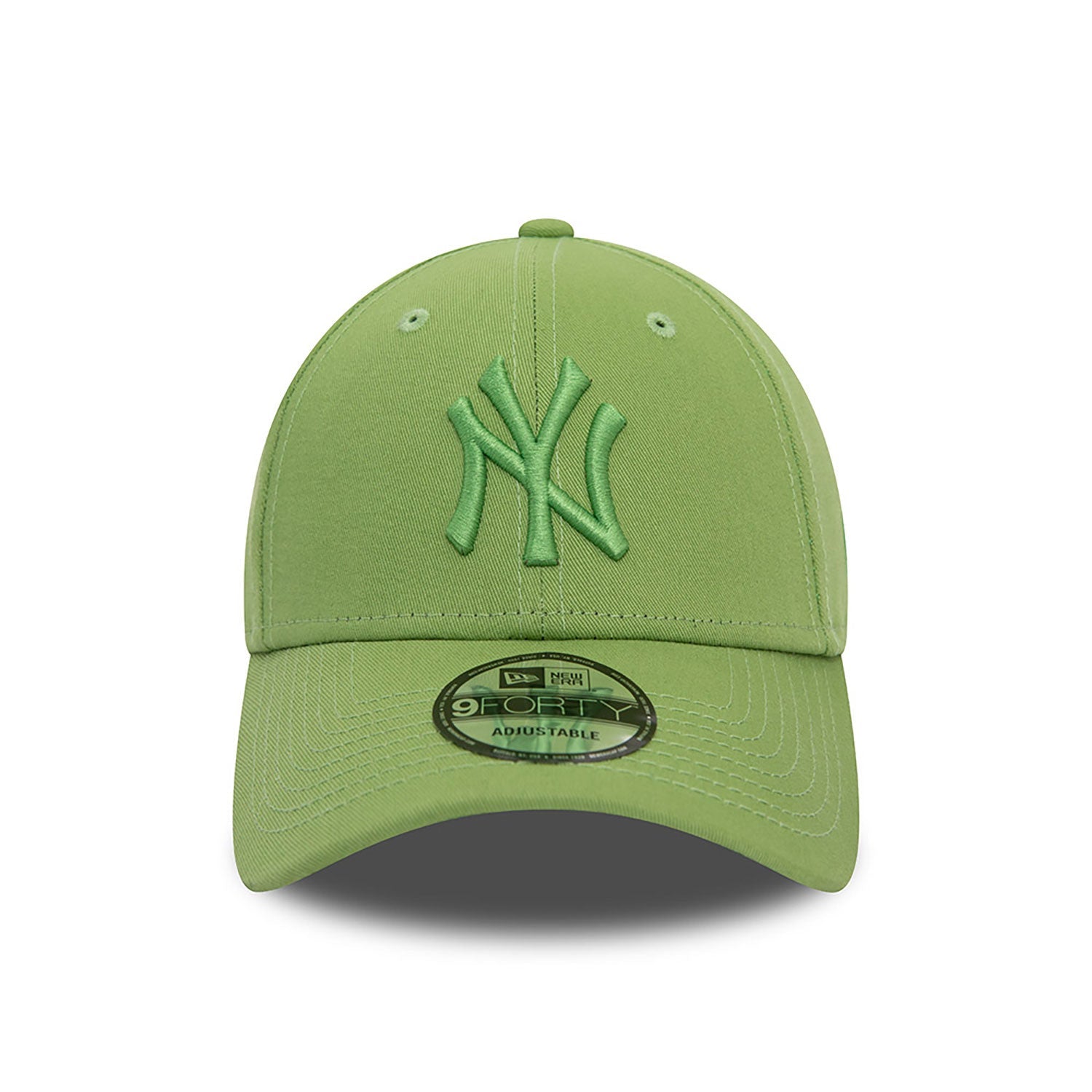 New Era New York Yankees League Essential Green 9FORTY Adjustable Cap - Cap On