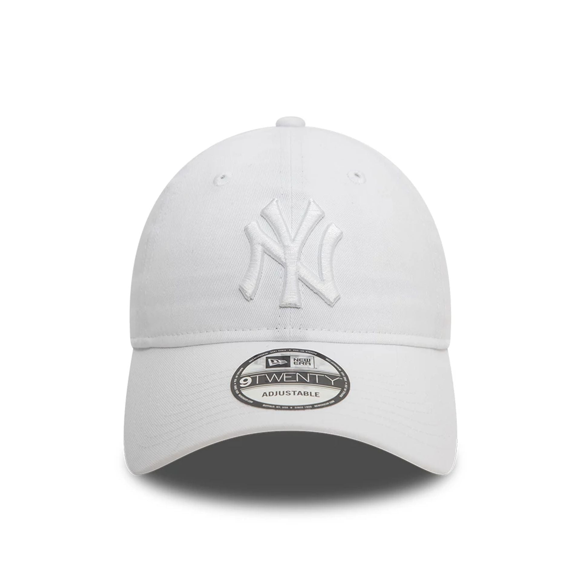 New Era New York Yankees League Essential White 9TWENTY Adjustable Cap - Cap On