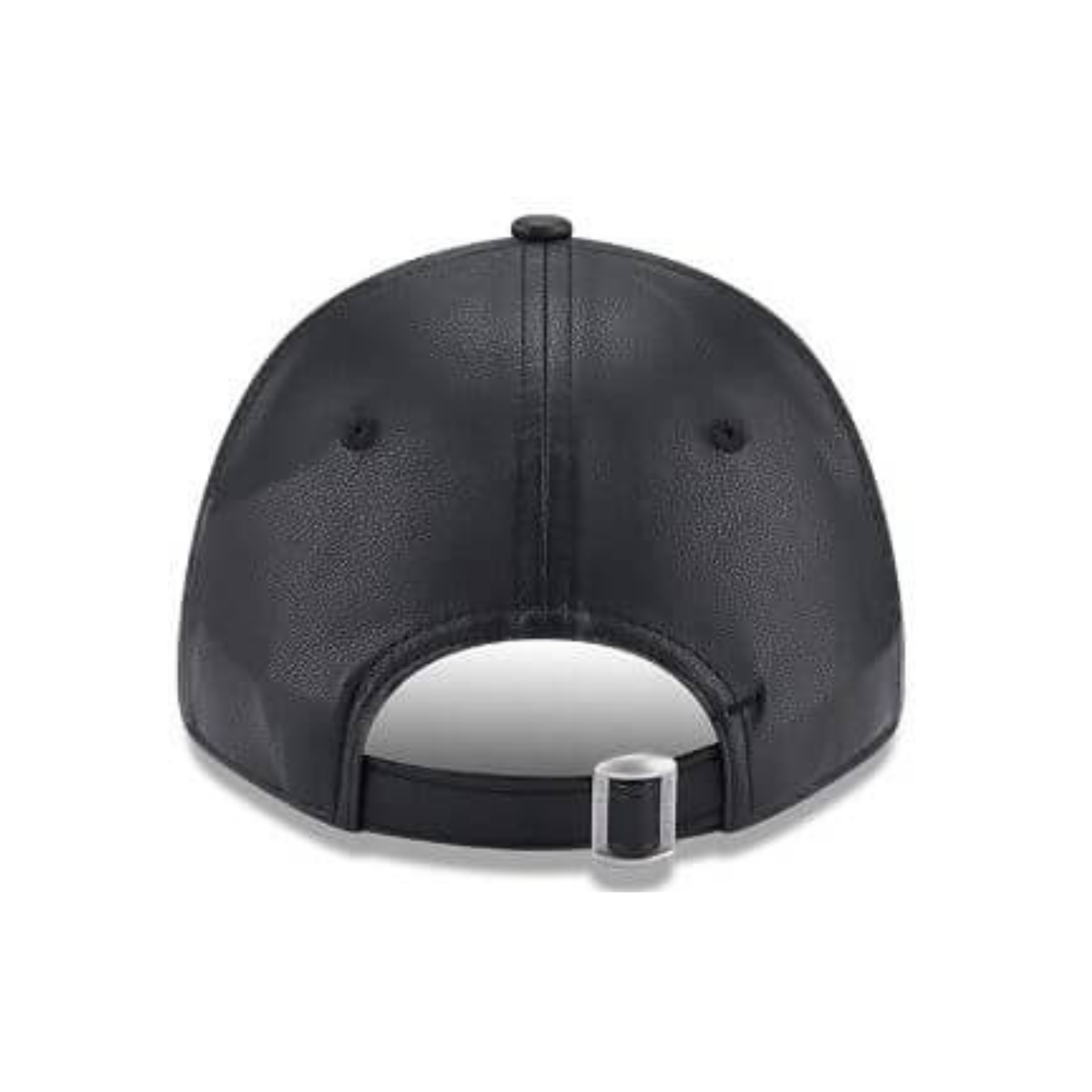 New Era New York Yankees Leather Black 9FORTY Adjustable Cap - Cap On