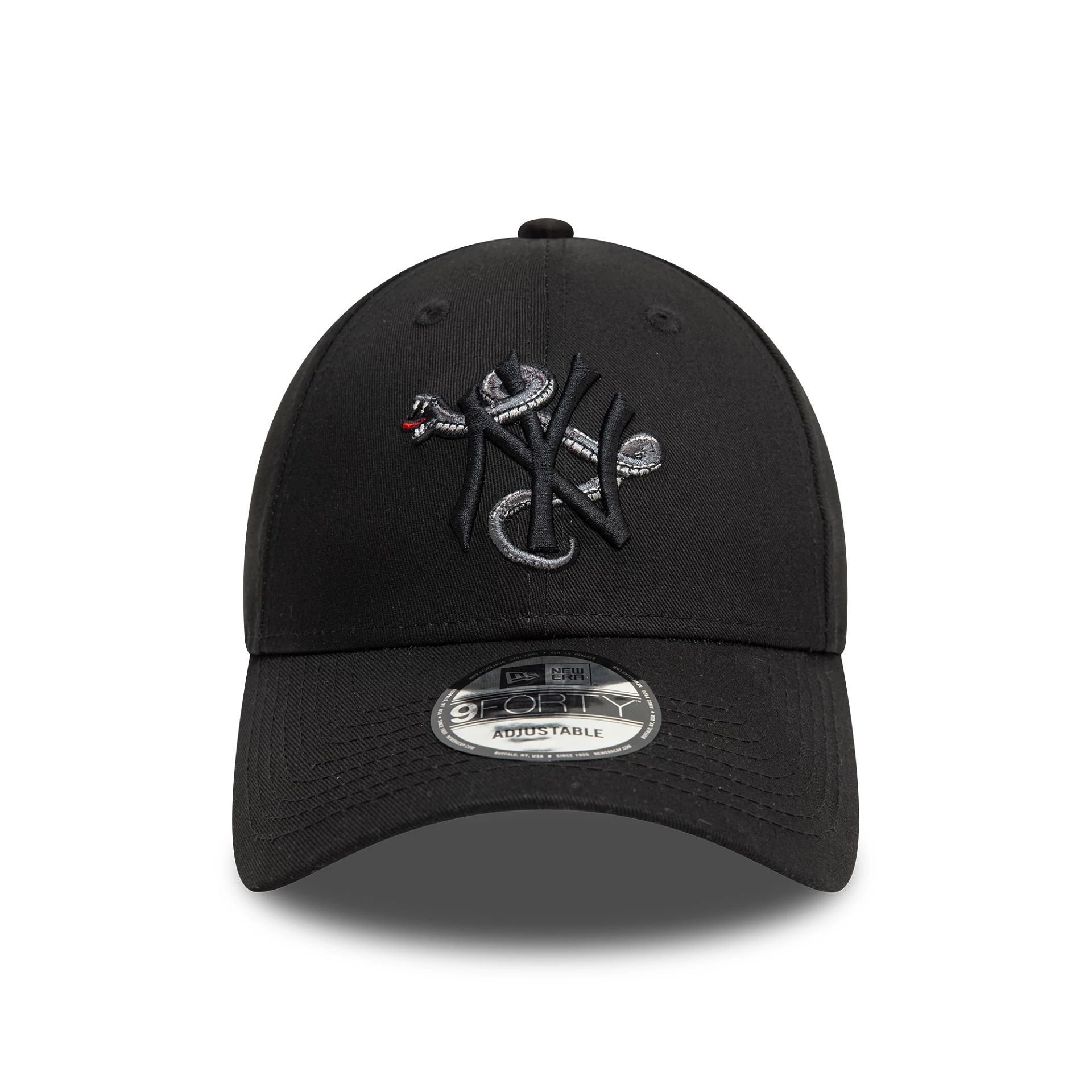New Era New York Yankees MLB Icon Black 9FORTY Adjustable Cap - Cap On