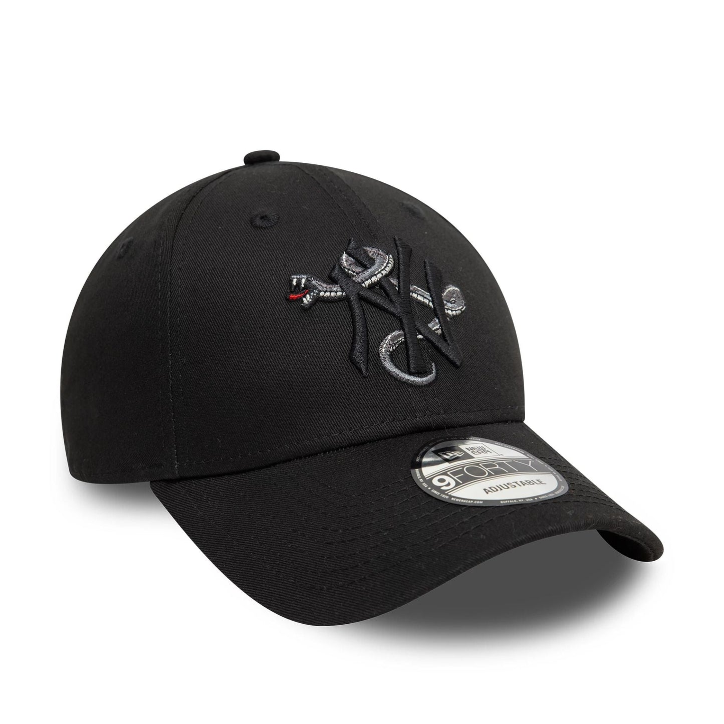 New Era New York Yankees MLB Icon Black 9FORTY Adjustable Cap - Cap On
