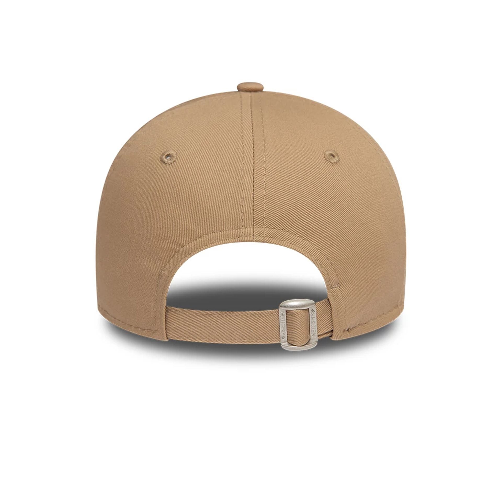 New Era New York Yankees Womens League Essential Light Beige 9FORTY Adjustable Cap - Cap On